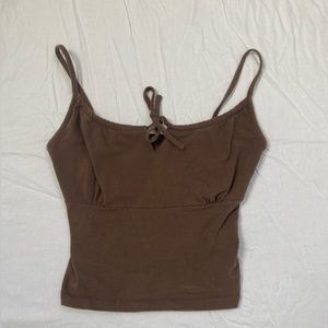 John Galt Brown Jennifer Tank Top